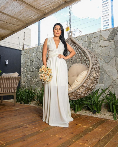 Vestido Longo Festa Varias Formas, Multiuso, Elegante Eu21