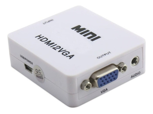 Conversor Adaptador Hdmi A Vga 1080p Full Hd - Hais