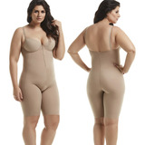 Body Modelador Mondress Alta Compressão Bojo Ziper Plus-size