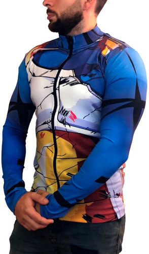 Campera Deportiva Slim Fit Dragon Ball Traje Vegeta Cpr176