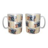 Taza Grande Vintage Travel Viajes   Para Café M9 15oz  443ml