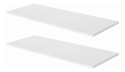 Kit 02 Prateleiras Mdf 120x15 Branco 15mm 1,20 Metro X15cm.