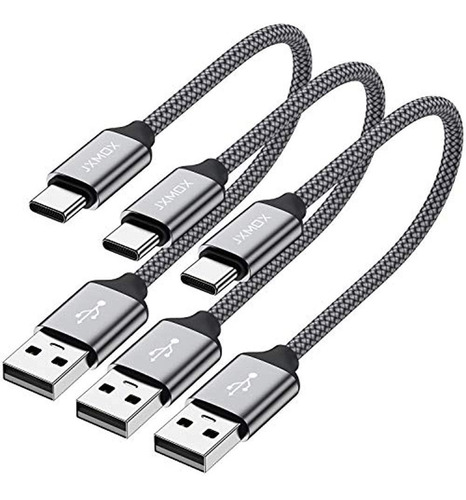 Cable Usb C Corto, Jxmox [0.8ft 3 Pack] Cable Usb Tipo C Cab