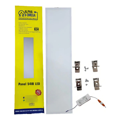 Lampara Colgante LED ALPHA Y OMEGA 54W Luz Blanca 6500K Pack 10 Techo | Meses sin interés