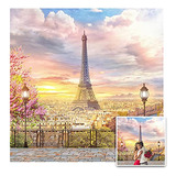 Fondo Eiffel Tower 8x8ft Paris - Boda/fotografía