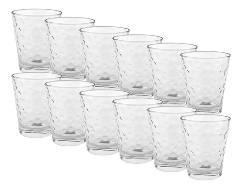 Vaso Vidrio Tallo Corto Modelo Fresh Durax X12