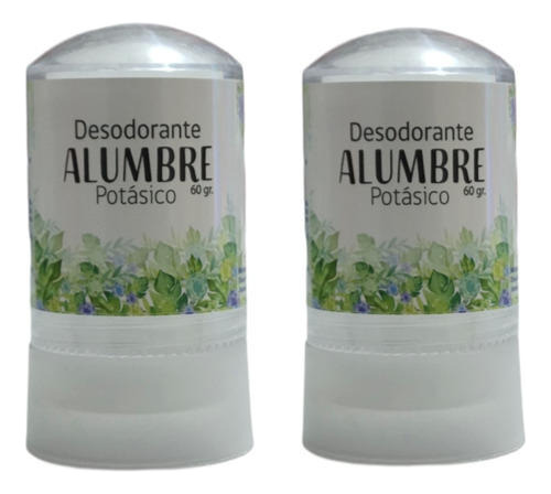 Desodorante Piedra Alumbre Hipoalergenico Pack 2 Unidades