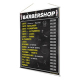  Placa Faixa Banner Barbearia - Preço Editável