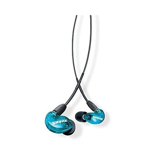 Audífonos Shure In-ear Se215-spe Azul Con Micrófono