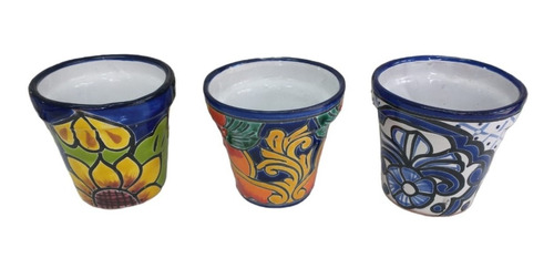 Maceta Decorativa Mexicana Talavera