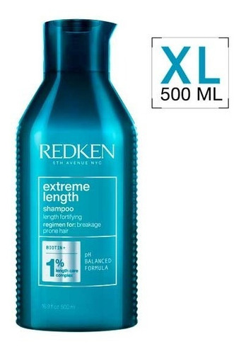  Shampoo Xl Fortalecedor De Largos Cabello Quebradizo Extreme Length 500ml