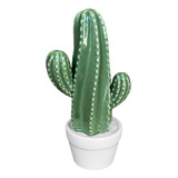 Cactus Verde Cerámica Regalo Adorno Objeto Decorativo Grande