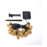 Led Solar Fairy Wire Flasher 20 Lámparas De Colores 5m