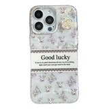 Funda Premium Perla Flor Good Lucky Para iPhone 13 Pro Max