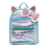 Mochila Kawaii Con Orejas De Gato, Bolso Pu Fashion Girl