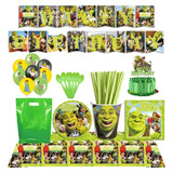 Globifiesta® Pack Cotillón Globos Shrek / Fiona / Burro X10