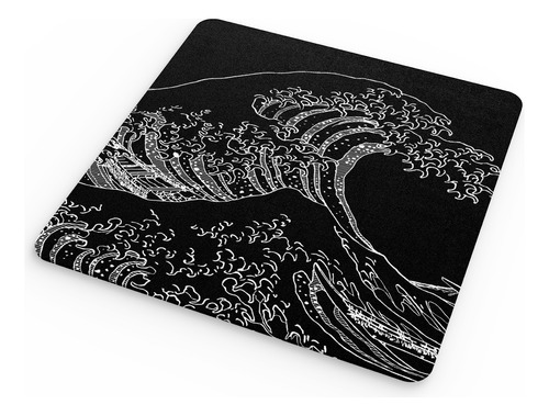 Mouse Pad Gamer Omaigat Gran Ola S 220x200x3mm Negro