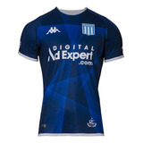 Camiseta Kappa Kombat Pro Away Racing 2023 Azul Hombre