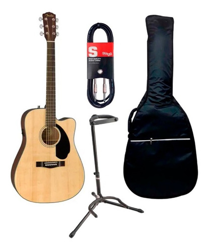 Guitarra Electroacústica Fender Cd-60sce + Accesorios