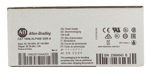 Allen Bradley Fuente De Poder 1606-xlp30e 100-240vac / 24vdc