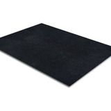 Tapete Carpete Simples Aveludado 2,00x3,00 Borda Sem Costura Comprimento 300 Cm Cor Preto Largura 200 Cm