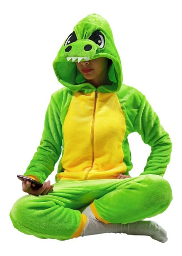 Pijama Térmica De Dinosaurio Para Niños Y Adultos