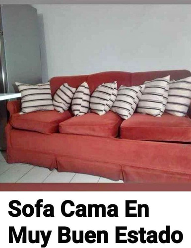 Sofa Cama 2 Plazas De 3 Cuerpos De Chenille Con Scotch Guard