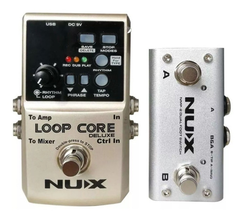 Pedal Nux Loop Core Deluxe + Pedal Controlador Original Novo