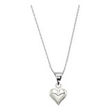 Colgante Corazon Chico S Mas Cadenita Plata 925