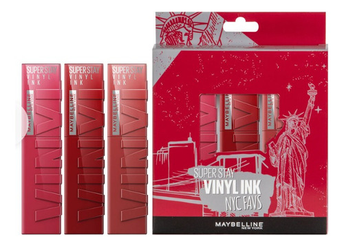 Pack Maybelline Labios Vinil Ink X 3 Fav Cheeky-coy-lippy