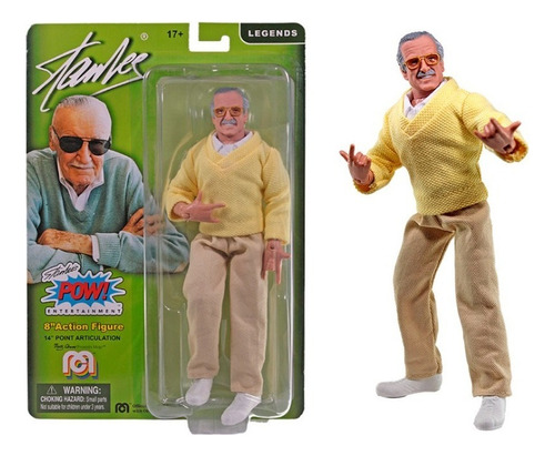 Stan Lee Web Hands Mego Figura De Acción 8 Pulgadas