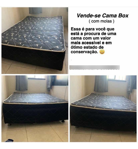 Cama Box Casal Com Molas