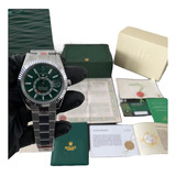 Compatible Con: Reloj Rolex Sky Dweller Automatico Verde Pla