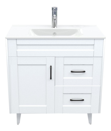 Mueble Vanitorio Deluxe Pvc 80cm P Blanco