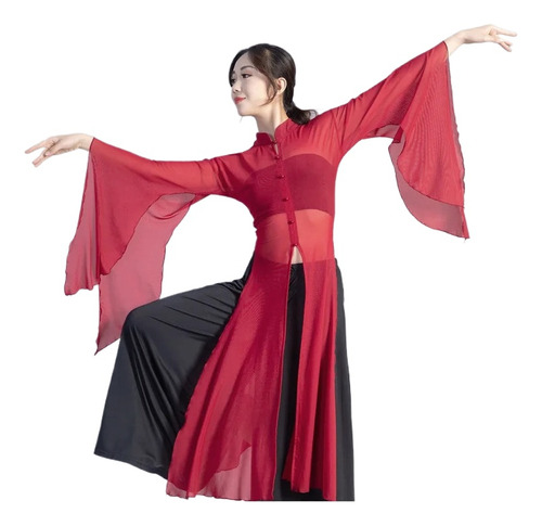 Vestido Tipo Blusa Hanfu Para Mujer Dance Sleeve Dance Body
