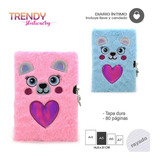 Diario Intimo Peluche Con Candado Y Llave Trendy 15038