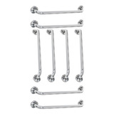 Alça De Apoio Barra Inox 60cm 8 Uni Idoso Cadeirante Suporte