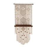 . Estante De Pared Boho Macrame Estante Flotante Estante De