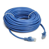 Cabo De Rede 10m Ethernet Lan Rj45 Cat5e  C/ 10 Metros Azul