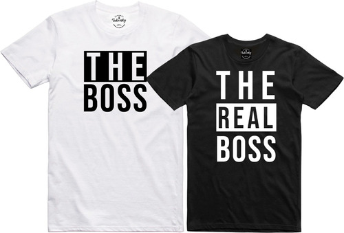 Playera T-shirt Novios Duo Pareja The Real Boss