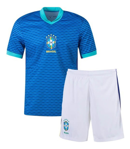 Uniforme Infantil Da Seleção Brasleira Conjunto 2024 Cbf