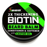 Bálsamo De Barba Y Cera De Bigote 2x Biotina + Aceite Castor