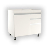 Bajo Mesada 90 Cm -mueble-cocina -modulado-armado-18mm C/caj