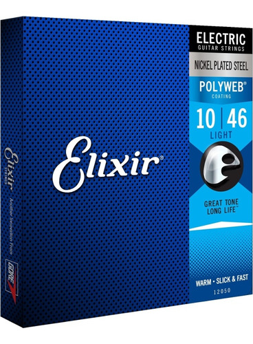  Cuerdas Elixir Polyweb 10/46 Para Guitarra Electrica 