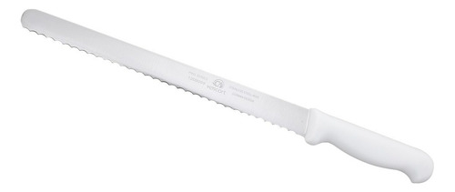 Cuchillo Sierra Para Pan Profesional 12 Pulgadas Vencort Color Blanco
