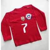 Camiseta (polera M/l) Niño Selección De Chile Bicampeón