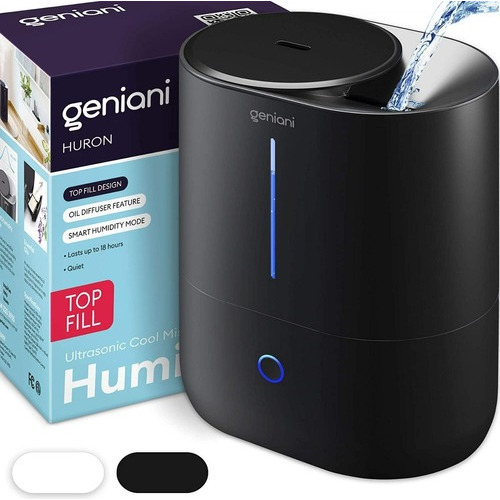 Geniani Bk Humidificador Ultrasonico + Difusor Aceite 