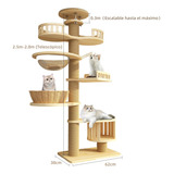 Torre Árbol Rascador Para Gato Varios Niveles Casas2.2-2.8m