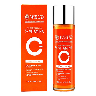 Weud Tónico Antioxidante Iluminador Facial Reafirm Y Hidrat 5x Vitamina C + Niacinamida 130ml - Mejora La Piel Opaca Y Equilibra y Fortalece La Barrera Cutánea, Minimizar Los Poros | MercadoLibre