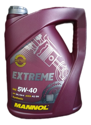 Envío Aceite Mannol Extreme 5w-40 100% Sint. X5l 